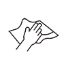 Icon, Reinigung, Lappen